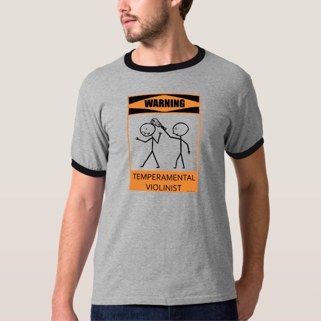 Varning Temperfundamental Violinist Tee (Framsida)