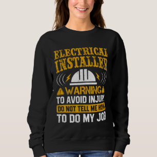Varning till elektroingenjör för att undvika skada t shirt