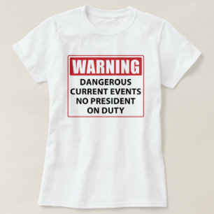 varning till tjänstgörande ordförande t shirt