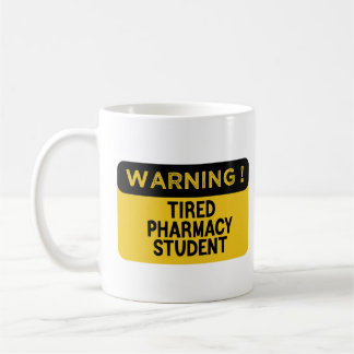 Varning Tired Pharmacy Student Kaffemugg