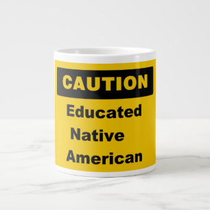 Varning utbildad inhemsk amerikansk jumbo Mugg