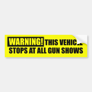 VARNING! VapenShows - vapenrättigheter Bildekal