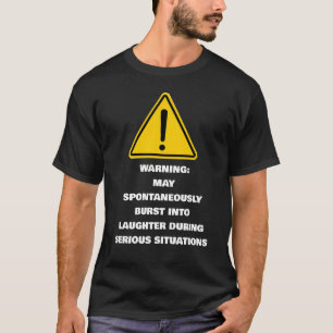 Varning vid spontan krasch av allvarliga situation t shirt