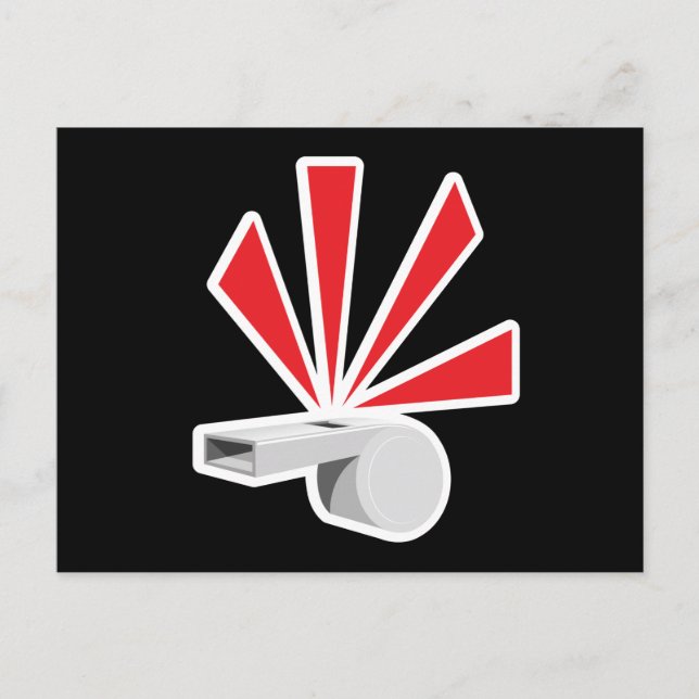 VARNING VISUELT TECKEN ORSAKAR LARMVARNING   LIS VYKORT (Framsida)