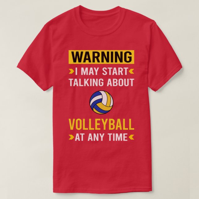 Varning Volleyball T Shirt (Design framsida)