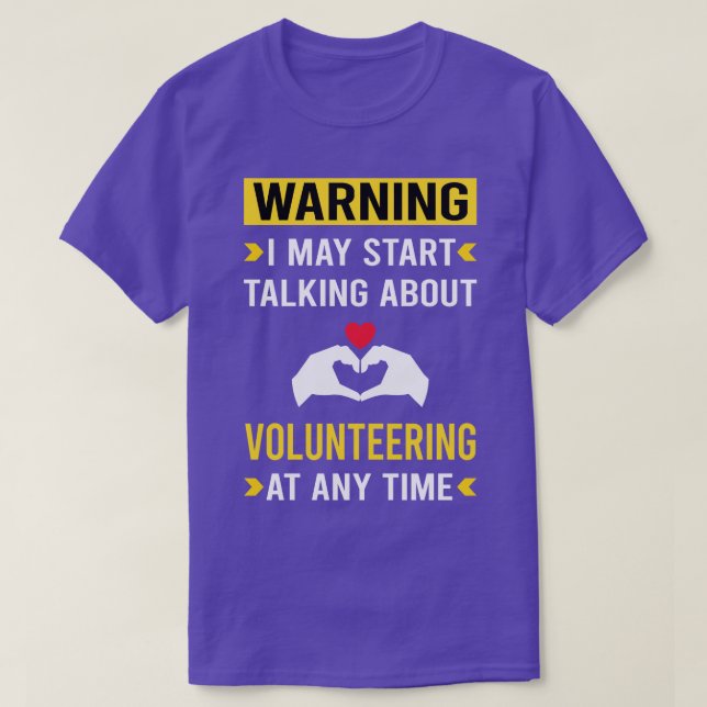 Varning Volunteering Volunteer T Shirt (Design framsida)