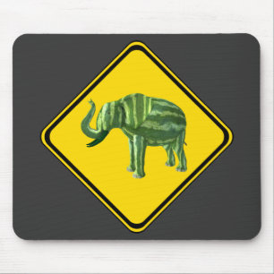 Varning: Watermelon Elephant Crossing! Musmatta