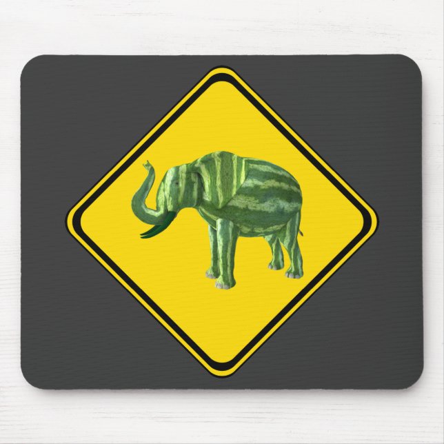 Varning: Watermelon Elephant Crossing! Musmatta (Framsidan)