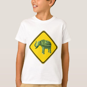 Varning: Watermelon Elephant Crossing! T-shirt