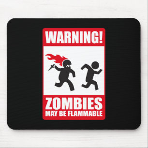 Varning: Zombies är brännbara Musmatta