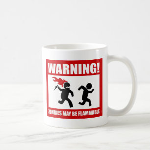 Varning! Zombiesmaj är den brännbara muggen Kaffemugg