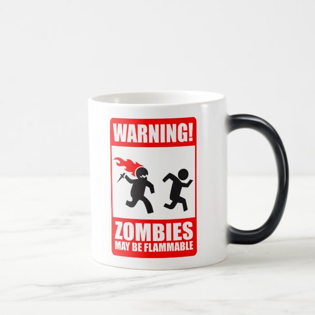 Varning! Zombiesmaj är den brännbara muggen Magisk Mugg (Höger)