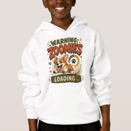 "Varning Zoomies Laddar"Rolig Corgi Älskare retro T Shirt