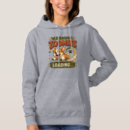 "Varning Zoomies Laddar"Rolig Corgi Älskare retro T Shirt
