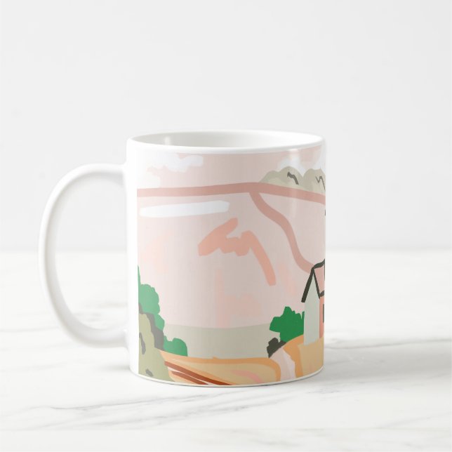 Varningen, den fredliga känslan kaffemugg (Vänster)