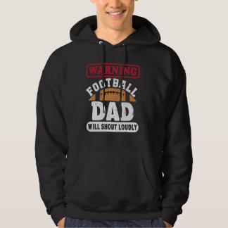varningen från fotbollen pappa kommer att skrika h hoodie