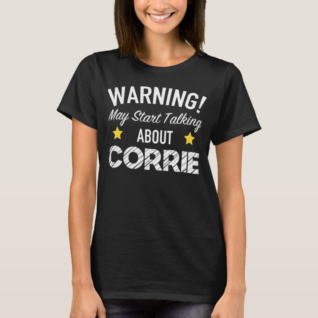 Varningen kan börja prata om Corrie - Soap Kärlek T Shirt (Framsida)