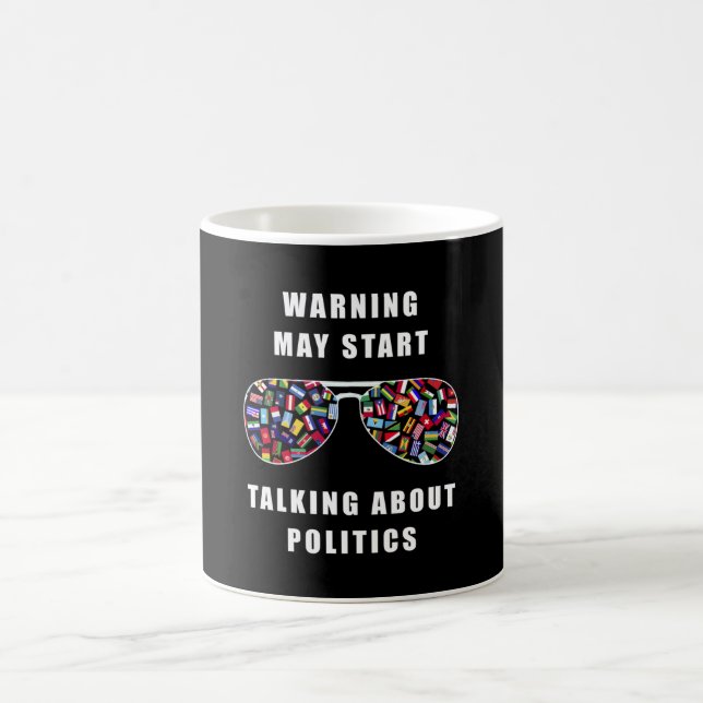 Varningen kan börja tala om politik kaffemugg (Center)