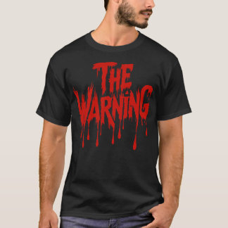 Varningen Skrämmande Glad Halloween Högtid T Shirt