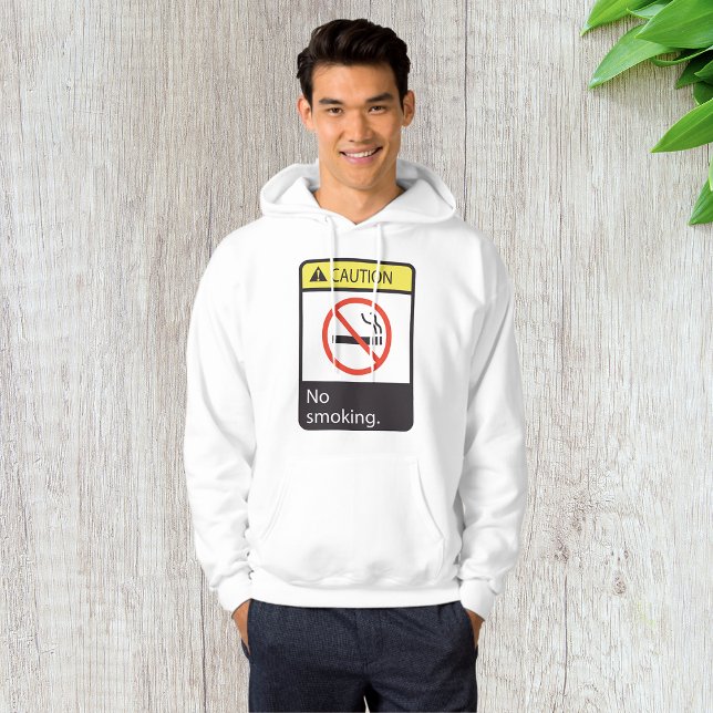 Varnings skylt för att inte röka hoodie (Skapare uppladdad)