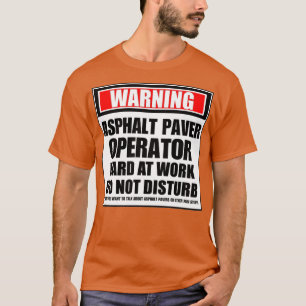 Varningsavskärmningsoperatörens svårighet att arbe t shirt