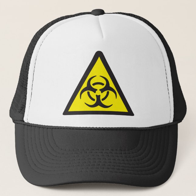 VarningsBiohazardsymbol Truckerkeps (Framsida)