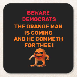 VARNINGSDEMOKRATER UNDERLÄGG PAPPER KVADRAT