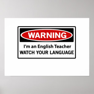 Varningsengelskalärare Poster