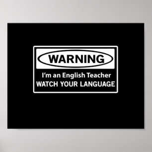Varningsengelskalärare Poster
