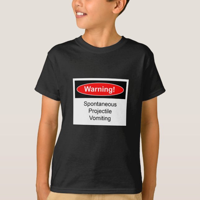 Varningsetikett Tee Shirt (Framsida)