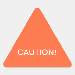 Varningsetikett Triangelformat Klistermärke