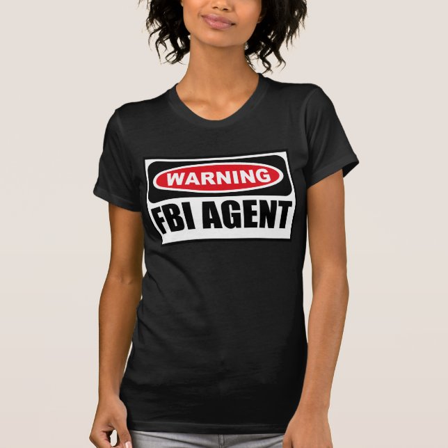 VarningsFBI-AGENTkvinna mörka T-tröja Tröja (Framsida)