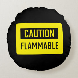 Varningsfel tecken rund kudde