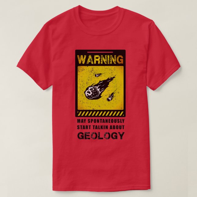 Varningsgeolog T Shirt (Design framsida)