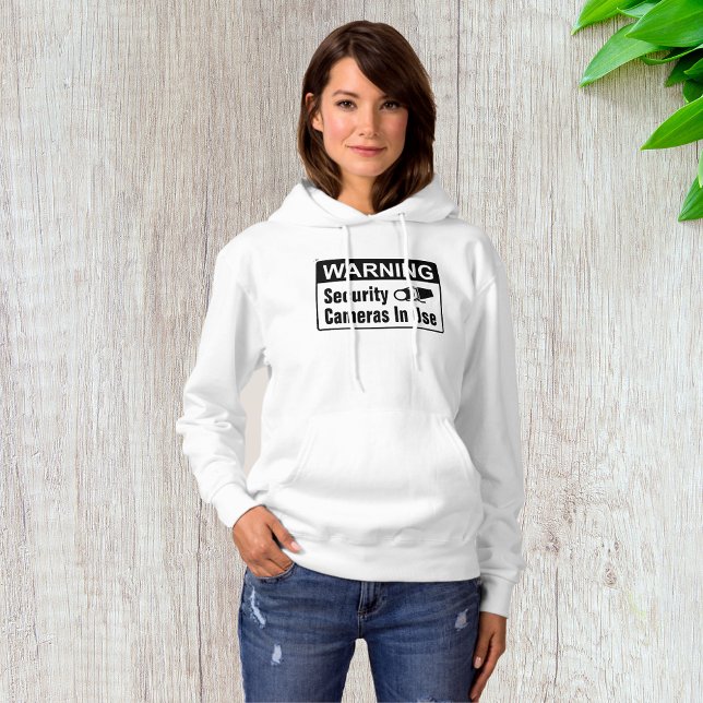 Varningshanteringskamera i Användan Womens Hoodie T Shirt (Skapare uppladdad)