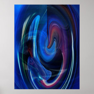 Varningshastighet Abstrakt Poster