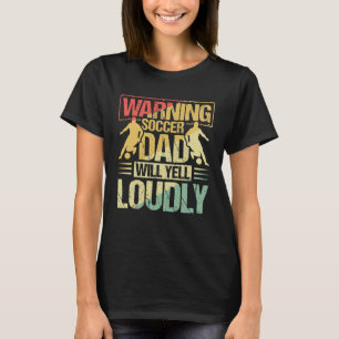 Varningsikonen Pappa kommer att gula högt tränings T Shirt