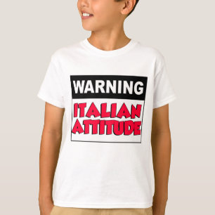 Varningsitalienareinställning T-shirt