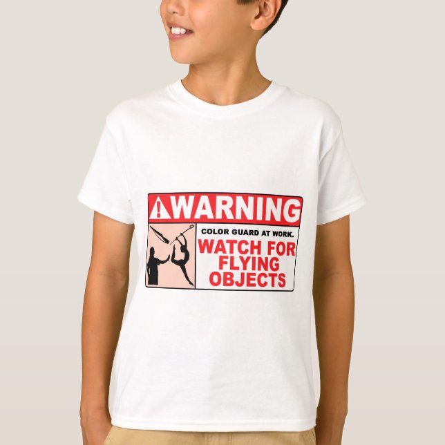 VARNINGSklockan för att flyga anmärker! T-shirt (Framsida)