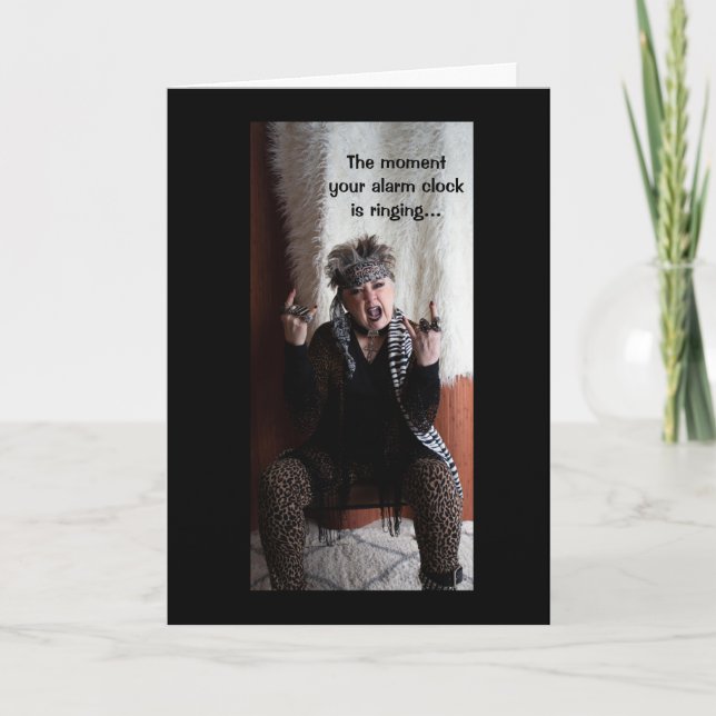 Varningsklockor för larm varje morgonkort kort (Framsida)