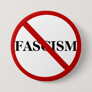 Varningsknapp för fascism knapp