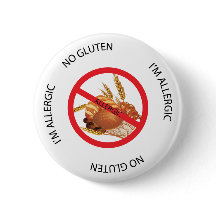 Varningsknapp för Gluten Allergy