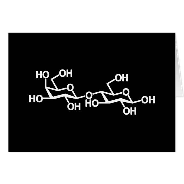 Varningskort för Mjölk-struktur Hälsningskort (Framsidan Horizontal)