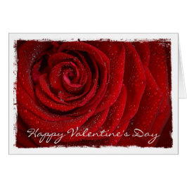 Varningskort för modern Röd ros-Anpassningsbar Hälsningskort