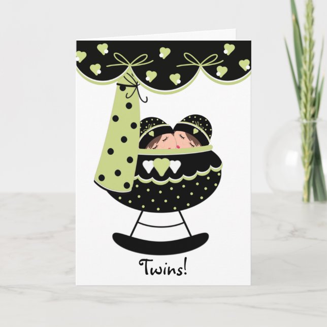 Varningskort för Nyfödd bebis i Spädbarn Kort (Framsida)