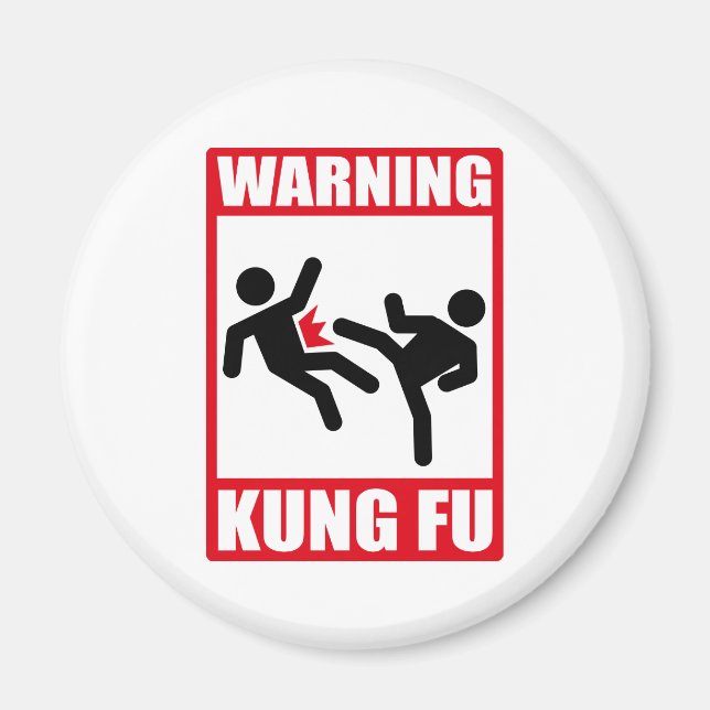 varningskung fu magnet (Framsidan)