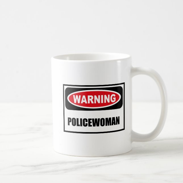VarningsKVINNLIG POLISmugg Kaffemugg (Höger)