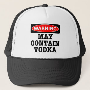 Varningsmaj innehåller Vodka Keps