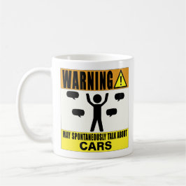 Varningsmaj talar Spontaneously om bilmuggen Kaffemugg