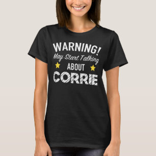 Varningsmajstart som talar om Corrie - tvålkärle T Shirt